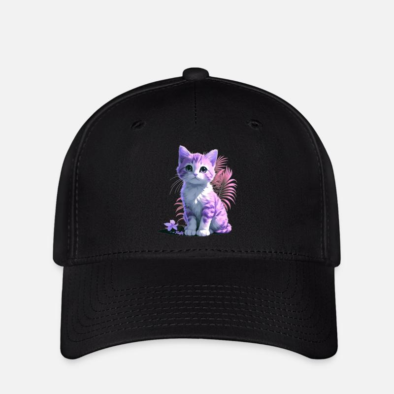 Tropical Kitten 🐾 - Flexfit Cap - black