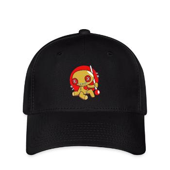 Poupée vaudou - Casquette Flexfit - noir - Devant