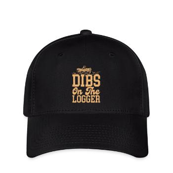 Dibs On The Logger Bûcheron Bûcheron Bûcheron - Casquette Flexfit - noir - Devant