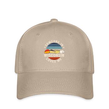 Someone In Wisconsin Loves Me - Flexfit Cap - khaki - Front