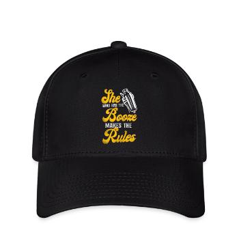 Barman Mixologue Celle qui a - Casquette Flexfit - noir - Devant