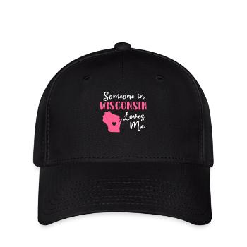 Someone In Wisconsin Loves Me - Flexfit Cap - black - Front
