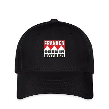 FRANKEN OBEN IN BAYERN - Flexfit Cap - Schwarz - Vorne