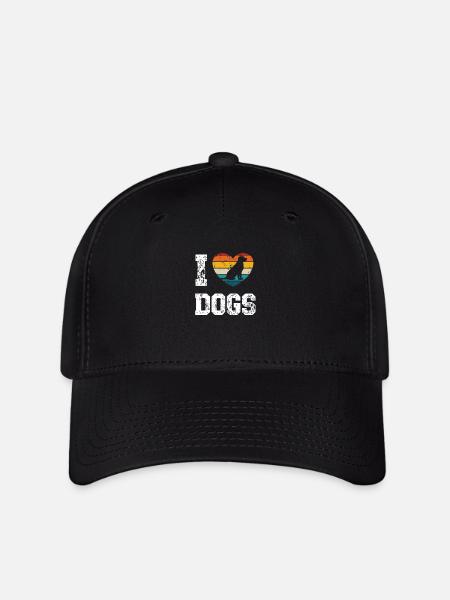 J’adore les chiens - Casquette Flexfit - noir