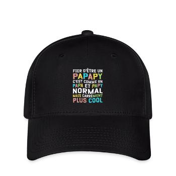 Papa et Papy - Homme Possédant Deux Titres - Casquette Flexfit - noir - Devant