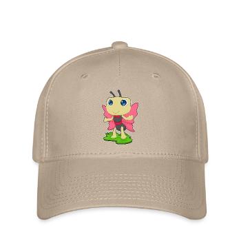 Butterfly Bow Tie - Flexfit Cap - khaki - Front