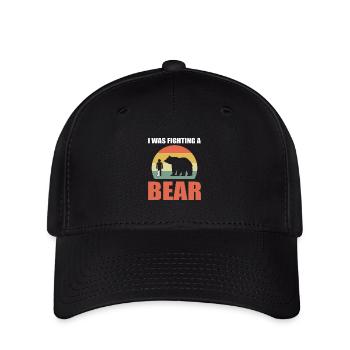 Gebrochenes Bein - Flexfit Cap - Schwarz - Vorne