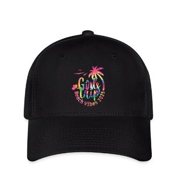 Weekend Girls Trip Beach Vibes 2025 - Flexfit Cap - Schwarz - Vorne
