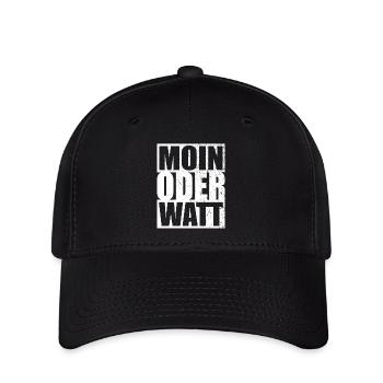 Moin Oder Watt Ruhrgebiet Ruhrpott Hamburg Moin - Flexfit Cap - Schwarz - Vorne