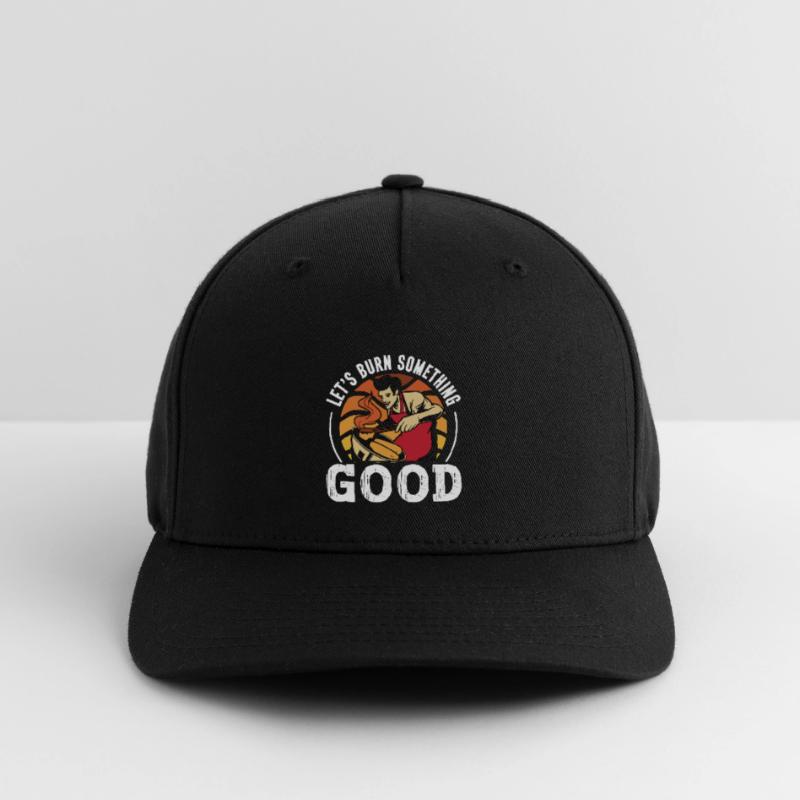 Pulled Pork BBQ Let's Burn Something Barbecue Flexfit Cap