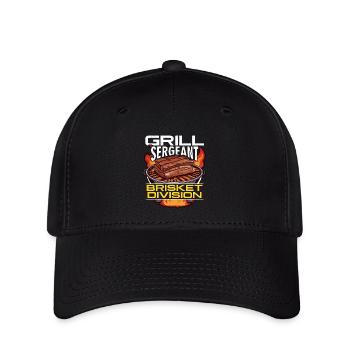 Brisket Barbeque Grill Sergeant Brisket Grilling - Flexfit Cap - black - Front
