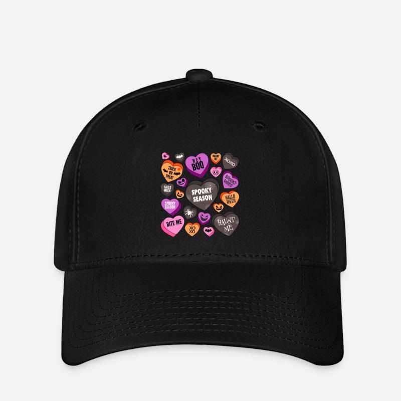 Halloween Hearts. - Flexfit Cap - black