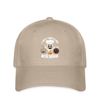 Kuchenchef Mit Teigfreude - Flexfit Cap - Khaki - Vorne