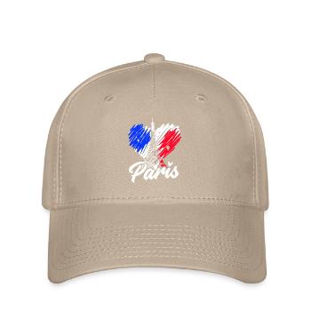 Frankreich - Flexfit Cap - Khaki - Vorne