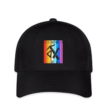 architecte - Casquette Flexfit - noir - Devant