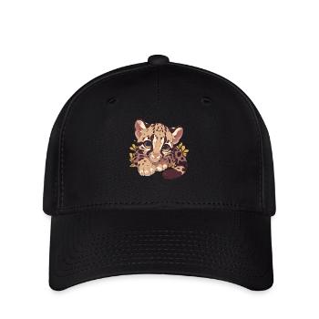 Clouded Leopard Nebelparder - Flexfit Cap - black - Front