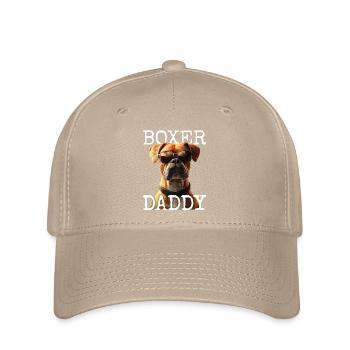 German Boxer Dad Dog Dad Father's Day Boxer Daddy - Flexfit Cap - khaki - Front