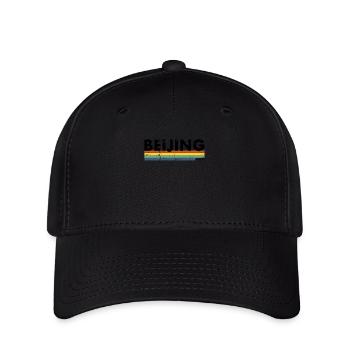 Pékin Chine Vintage Chinesische Chinois - Casquette Flexfit - noir - Devant