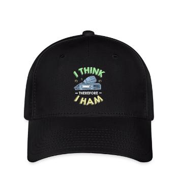 Antenne radio amateur - Casquette Flexfit - noir - Devant
