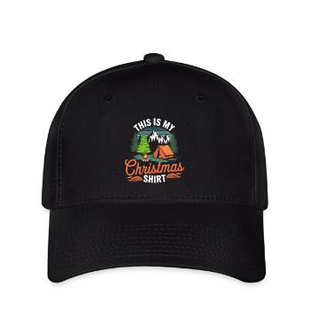Camping Christmas Outdoor Christmas Outfit - Flexfit Cap - black - Front