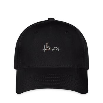 Autruche - Casquette Flexfit - noir - Devant