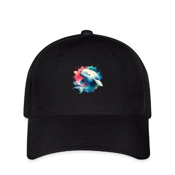 Beluga whale cetologist ocean mammal marine - Flexfit Cap - black - Front