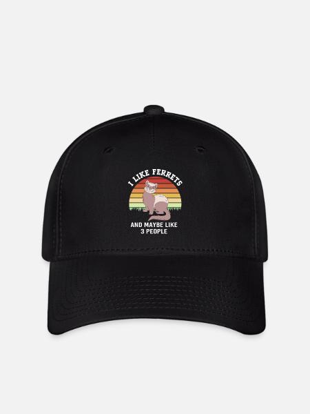 Frettchen - Flexfit Cap - Schwarz