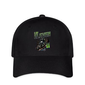 Motocross 11. Geburtstag - Flexfit Cap - Schwarz - Vorne