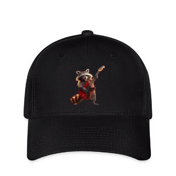 Waschbär - Flexfit Cap - Schwarz - Vorne