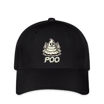 Drôle de caca tas fantôme caca au lieu de boo - Casquette Flexfit - noir - Devant