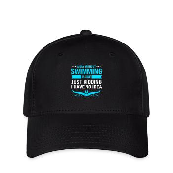 Swimming Swimmers Swimming Pool Swimming Instructors - Flexfit Cap - black - Front