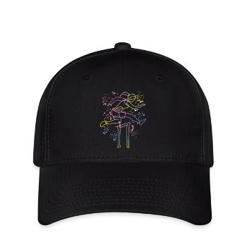 Course de haies Course d’obstacles Courses de haies pour enfants - Casquette Flexfit - noir - Devant