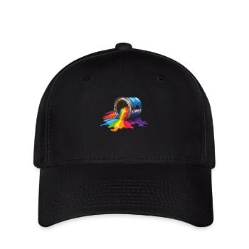 FARBDOSE FARBE - Flexfit Cap - Schwarz - Vorne