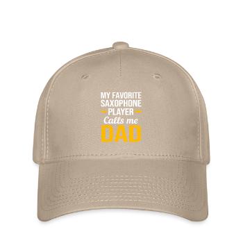 Saxophone Saxophonist - Flexfit Cap - khaki - Front