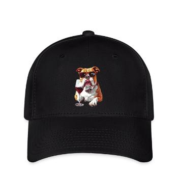 Bulldogge - Flexfit Cap - Schwarz - Vorne