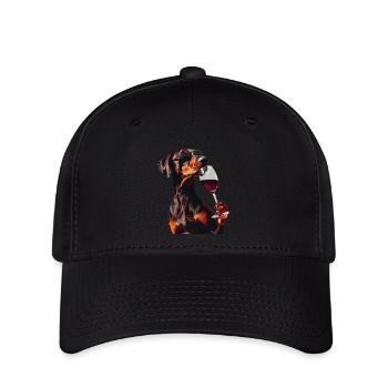 Doberman - Casquette Flexfit - noir - Devant