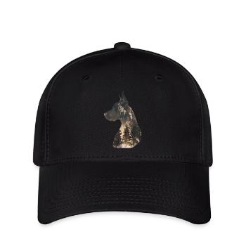 Dogue allemand - Casquette Flexfit - noir - Devant