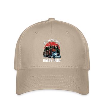 Logging My Other Ride Hauls Logs Arborist Logger - Casquette Flexfit - kaki - Devant