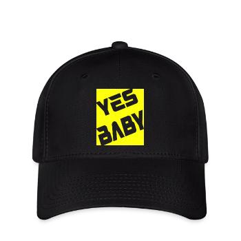 Yes Baby - Flexfit Cap - Schwarz - Vorne
