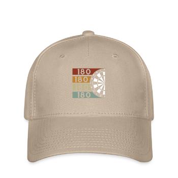 Dart Geschenk Dartboard Dartspieler Bullseye - Flexfit Cap - Khaki - Vorne
