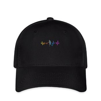 Funny Tennis Player Racket - Flexfit Cap - Schwarz - Vorne