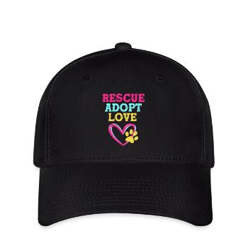 Dog Rescue Animal Rights Animal Rescue Animal Shelter - Flexfit Cap - black - Front