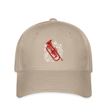 Funny Trumpet Christmas - Flexfit Cap - khaki - Front