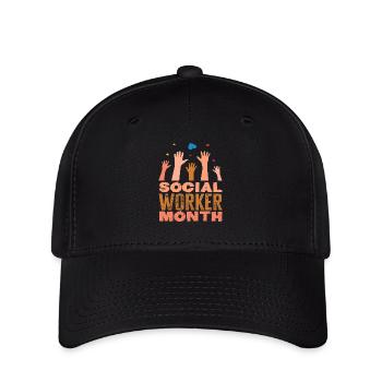 Appréciation du Mois du travail social - Casquette Flexfit - noir - Devant