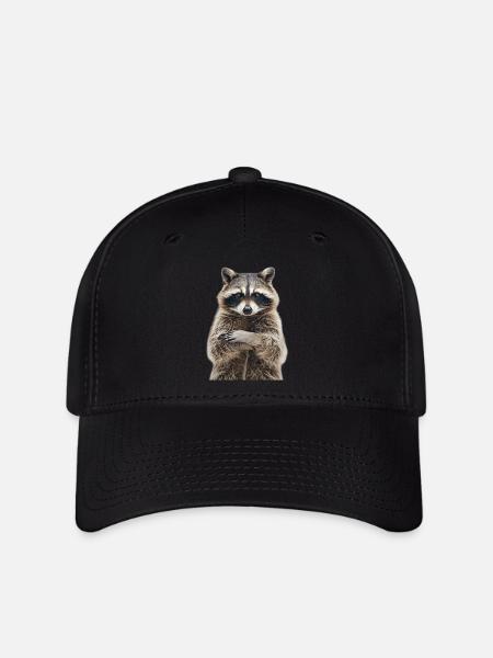 Waschbär - Flexfit Cap - Schwarz