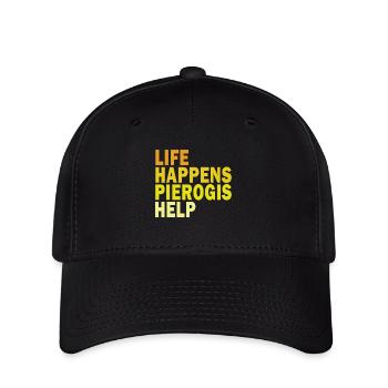 Pierogi Lover Polish Dumpling Pierogies Poland - Flexfit Cap - Schwarz - Vorne