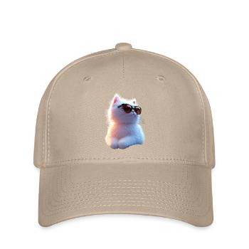 Chat Angora Blanc Chat Angora Chats Angora Mignons - Casquette Flexfit - kaki - Devant