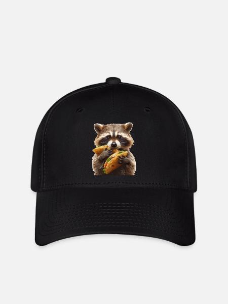 Waschbär - Flexfit Cap - Schwarz
