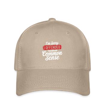 I'm sorry i offended you with my common sense - Flexfit Cap - khaki - Front