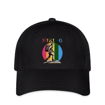 BERGSTEIGER HIKING - Flexfit Cap - Schwarz - Vorne